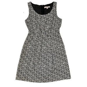 Ann Taylor Loft Spotted Sheath Dress | Color: Black/White | Size: 8